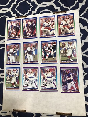 1990 Score Football Buffalo Bills Team Lot Smith Kelly Reed Thomas (28 Cards)