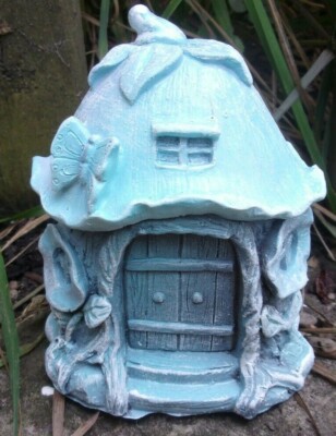 Latex fairy house mold plaster concrete cement rubber casting mould 4'' x 3.5''