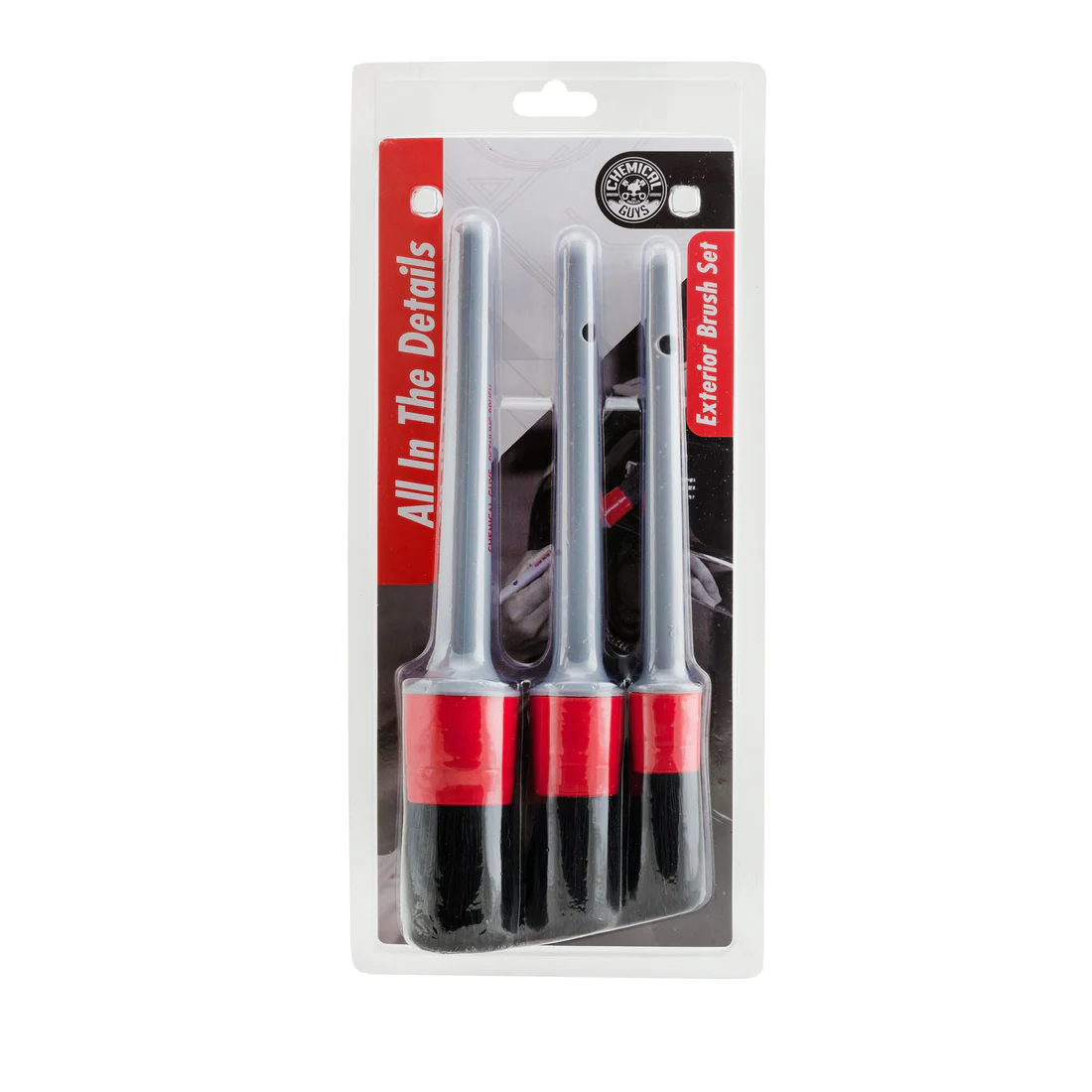 Chemical Guys  All In The Details - Exterior Detailing Brushes (3 Brushes)