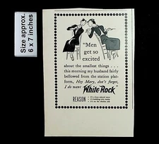 1937 White Rock Sparkling Water Mixed Drink Mineral Women Vintage Print Ad 32478