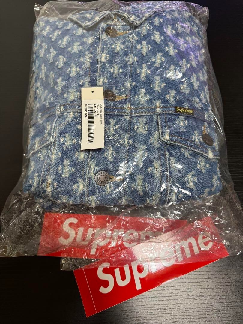 ジャケット・アウター Supreme Hole Punch Denim Trucker Jacket $_12.JPG?set_id=880000500F