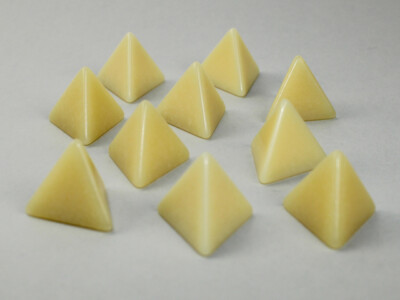 10D4 (10 Four Sided) 16mm Blank Ivory Colored Dice RPG Gaming Tabletop Roleplay
