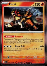 Entei 030/197 - Obsidian Flames - Holo Rare Pokemon Card - Near Mint (NM)