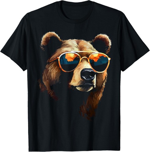 Animal Bear Sunglasses T-Shirt