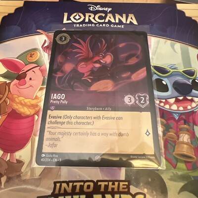 DDcards Lorcana COLD FOIL  Into The Inklands Iago Pretty Polly