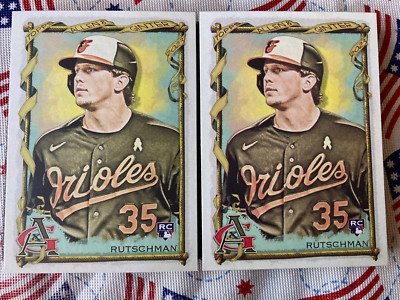 (2) 2023 Topps Allen & Ginter Adley Rutschman #68 Rookie Baltimore Orioles