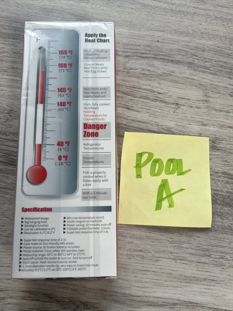 Meat Thermometer Waterproof NEW