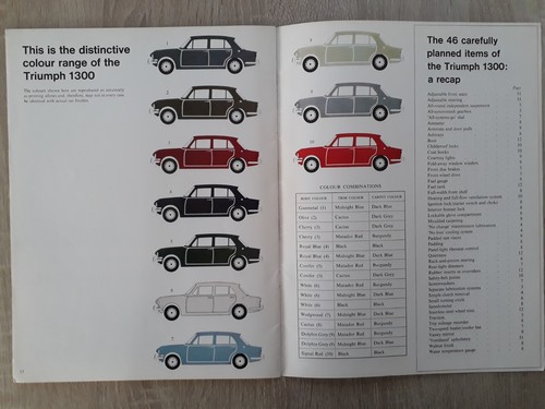 Triumph 1300 Saloon Brochure 1965 - Picture 8 of 9