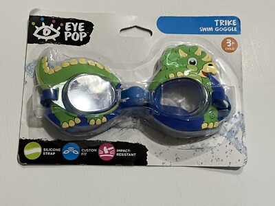 Eye Pop Trike Swim Goggle 3+ Dinosaur Blue