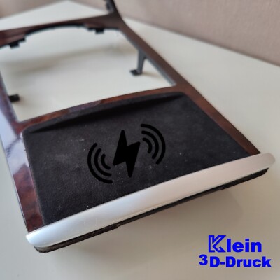 Audi A8 D3 4E 20W Wireless charger mit Alcantara für Mittelkonsole Ablagefach