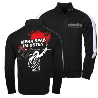 Männer Trainingsjacke Ostdeutschland Mehr Spaß im Osten Pyrotechnik pyro bengalo