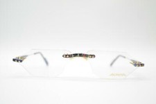 Vintage Alpina 783 3 7833 Gold Multicolored Rimless Glasses Frame NOS