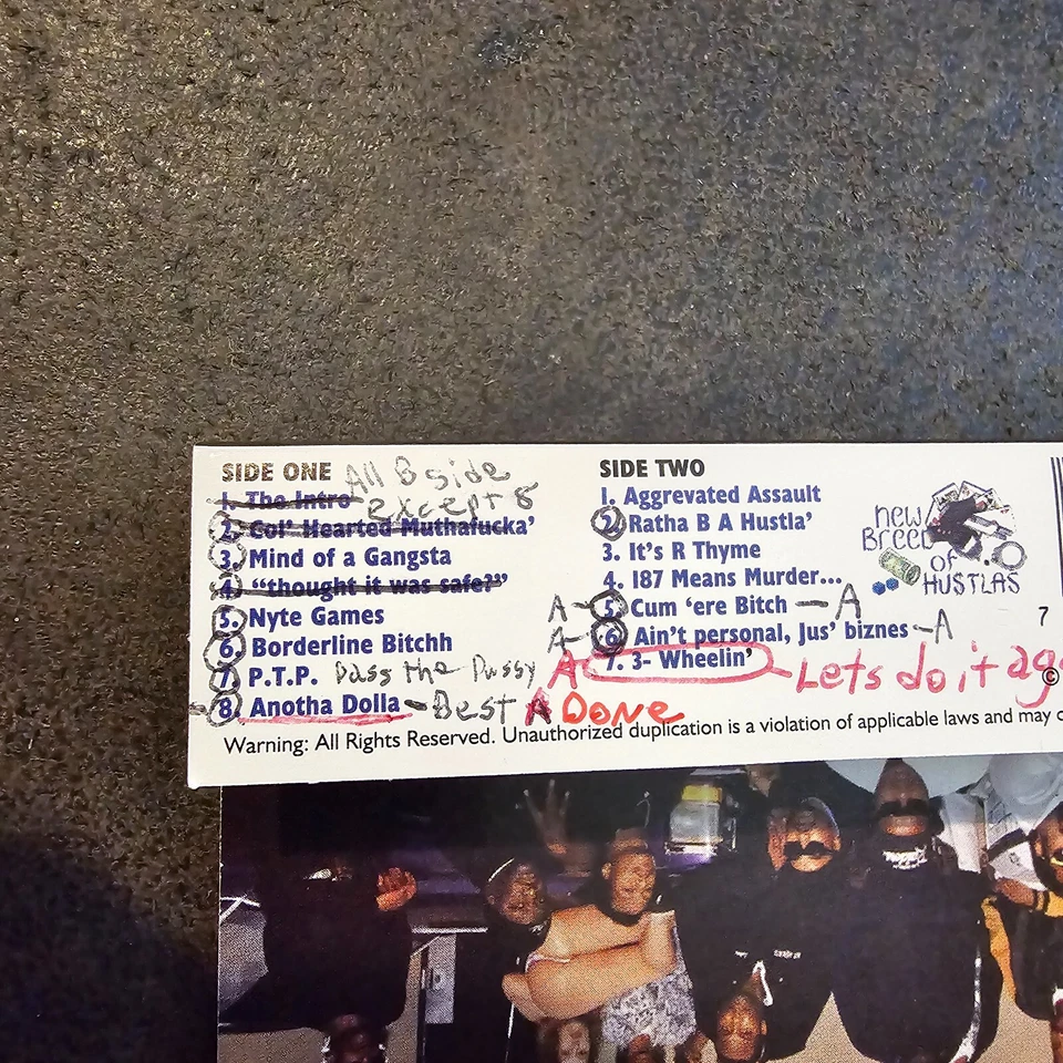 New Breed of Hustlas – Ratha B-A Hustla Cassette 90s Riverside G-Funk Rap Foto 4 de 4
