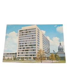 Postcard Indiana State Capitol Office Building Indianapolis IN Chrome Unposted