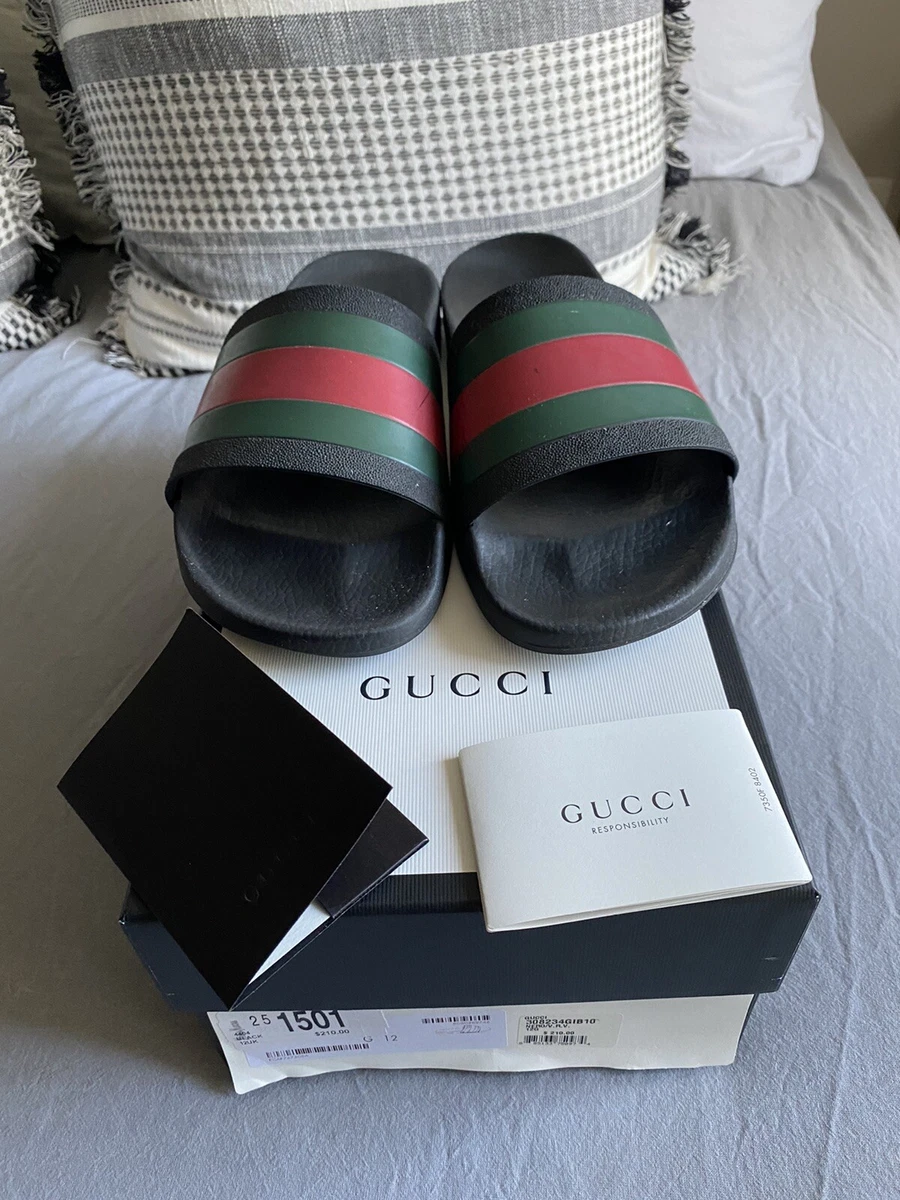 Used gucci flip flops deals