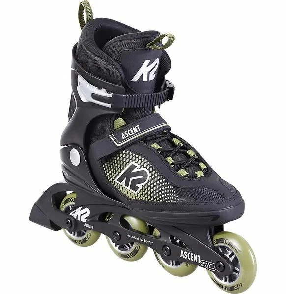K2 Ascent 80 Inline Skates Herren 30F0760-1 black / green
