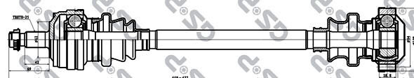 235005 GSP Antriebswelle FüR MERCEDES-BENZ-image
