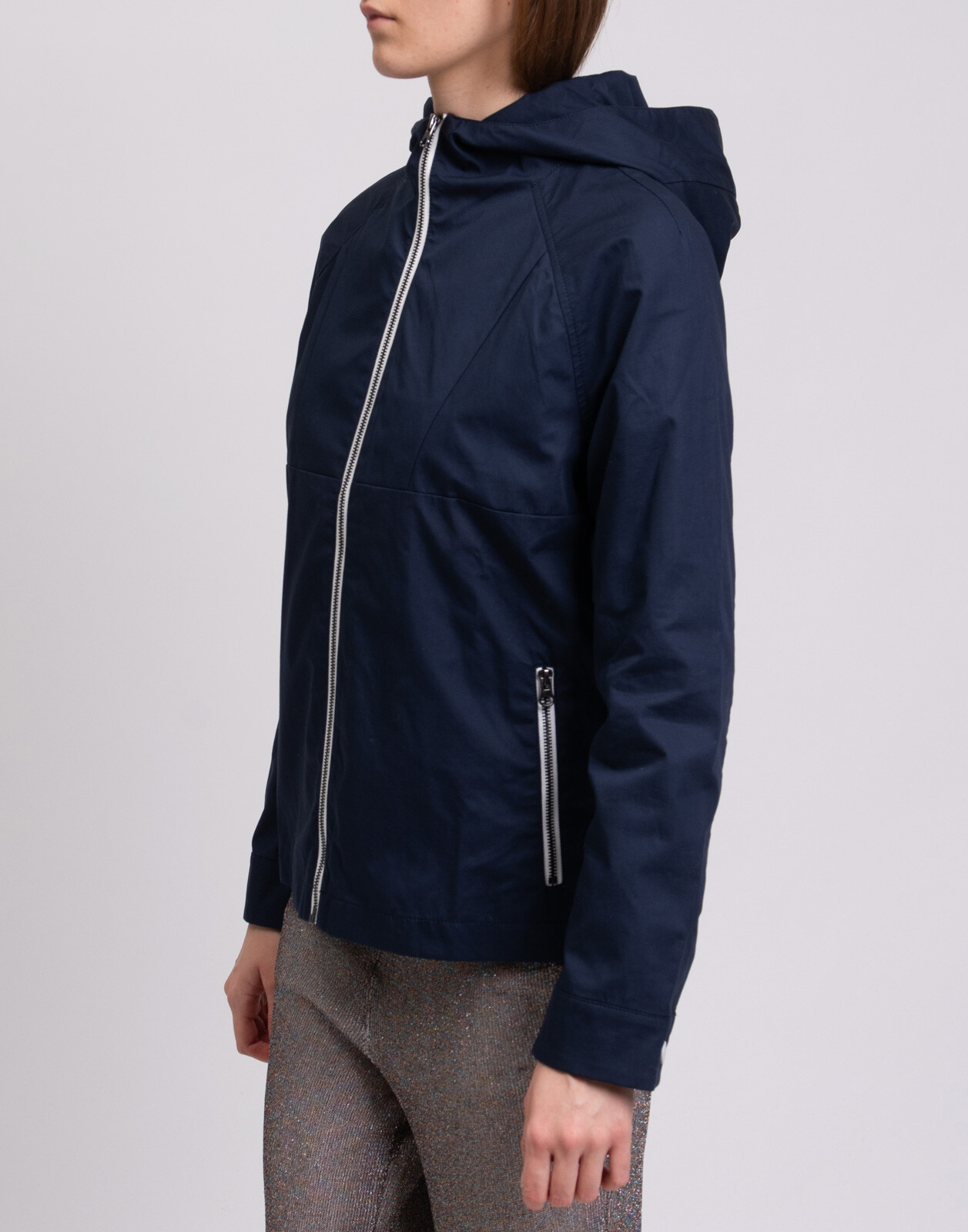 ALTRA RRP $200 Giacca 8 M Manica Lunga Cerniera Intera Con Cappuccio