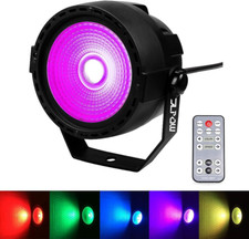 Stage Wash Light, Super Bright Mini COB Par Can Lights with DMX and Remote Cont