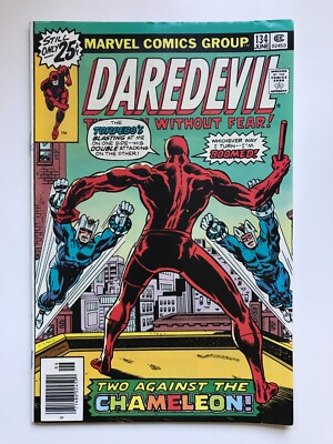 DAREDEVIL #134 Marvel Comic Book 1976 Chameleon Torpedo Marv