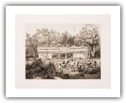 Frederick Catherwood : "Temple at Tuloom" (1844) — Giclee Fine Art Print - Picture 5 of 7
