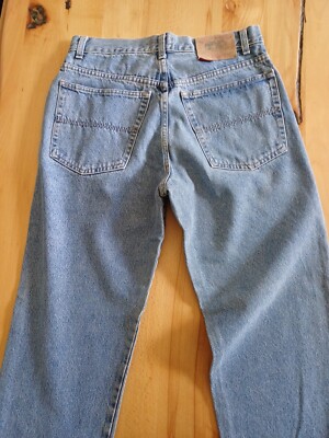 Nr.312 Sisley Relaxed Elegance W32 L34 Mittelblau Button Cotton Vintage Made In
