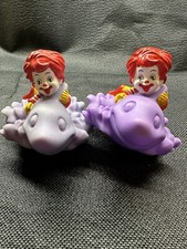 2 PC McDonald's Happy Meal Toy's, Baby McDonald Riding Blue Fish