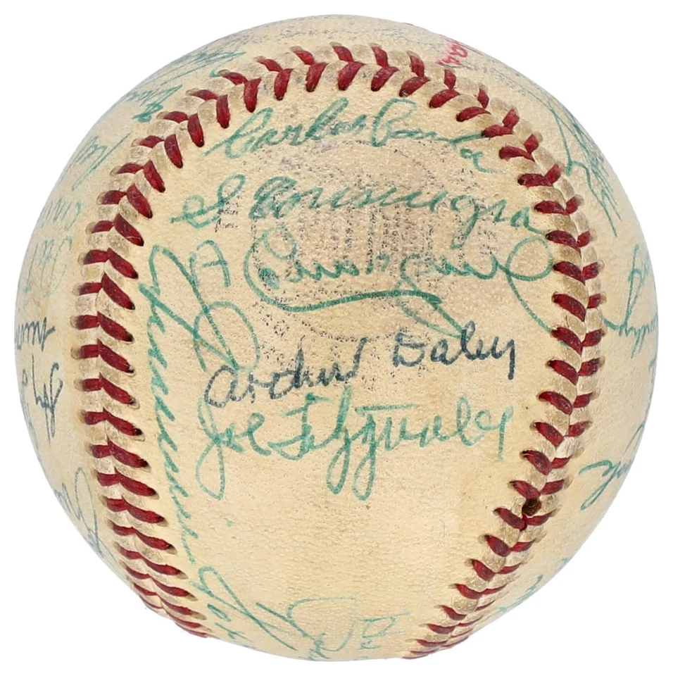 1950's ONL Baseball Signed (27) With Jimmie Foxx Red Barber Heinie Manush (PSA) - Image 2 of 4