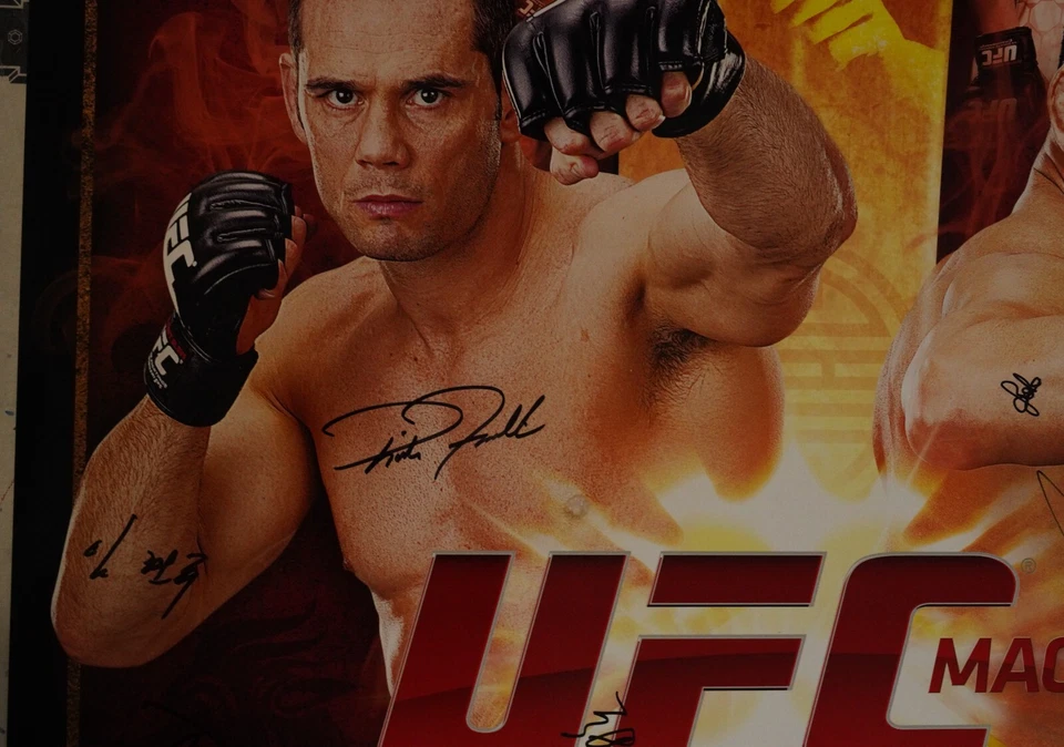 Póster Rich Franklin Cung Le + 16 firmado por tarjeta UFC en Fuel TV 6 Macao 2012 SBC Foto 4 de 4