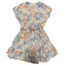 Abercrombie Kids Swim Coverup - Size 11/12, Blue/Cream/Orange