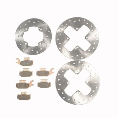 2011 Can-Am Outlander Max 650 Front & Rear Brake Rotors Discs & Brake Pads