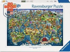 NEW RAVENSBURGER Jigsaw Puzzle 5000 Pieces Illustrated World Map SHIP FROM US