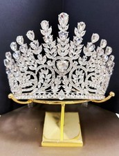 Bridal Headpiece, Wedding Crown, Vintage Crystal Crown, Pageant Headdress Crown