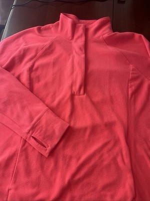 Lovely Women's Old Navy Active Fleece Go Dry Partial Zip Front