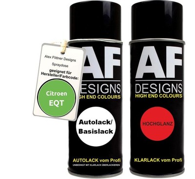 Spraydose für Citroen EQT Vert Poste Hollande Basislack Klarlack Sprühdose 400ml