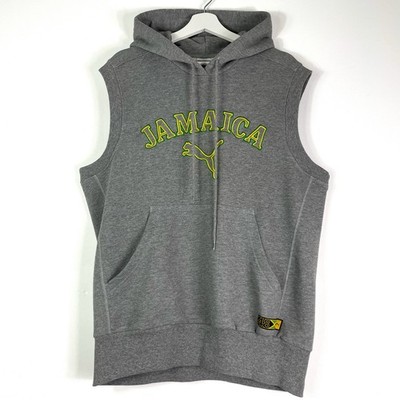Puma Vintage Hoodie Kapuzenpullover Gr.XL Herren Grau y2k Sweatshirt Kapuze Logo