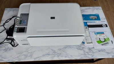 HP Drucker All-in-One Tintenstrahl Photosmart C4380 Kabel & Anleitung FÜR ERSATZTEILE
