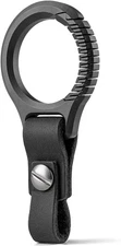 Tisur Keychain Men'S Titanium Carabiner Genuine Leather With Key Ring Keychain _