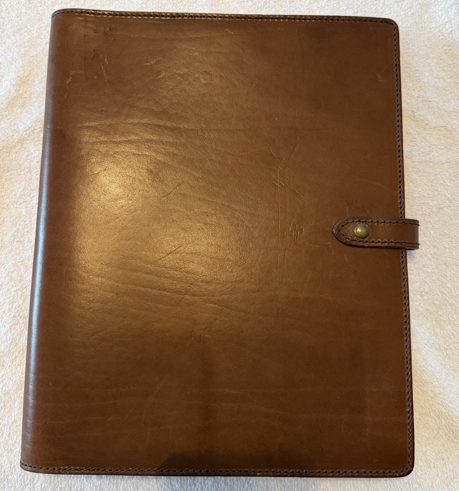 Satchel & Page Brown Leather Legal Pad Portfolio Executive F