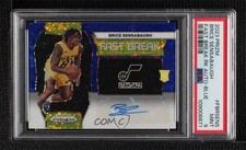 2023-24 Prizm Fast Break Rookie Blue 40/49 Brice Sensabaugh PSA 9 MINT Auto 14t3