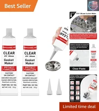 170g Clear RTV Silicone Gasket Maker - High Temp Shockproof Sealant for Engines