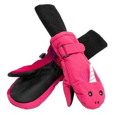 Waterproof Kids Gloves with Fun Creatures - Long Cuff Small 2-4 yrs Unicorn