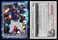 2020 Bowman Draft Sapphire Pete Crow-Armstrong 1st Chrome Mets