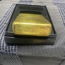 Zippo Double Year 1932 1988 Solid Brass Dezember 1988 Gebraucht