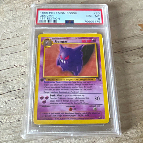 Gengar (1st Edition) graded PSA 8 for sale on eBay