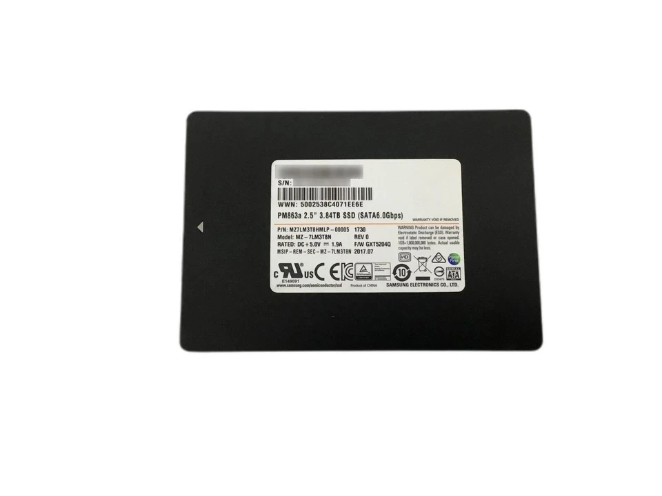 Samsung 3.84TB ~ 4TB 2.5 SATA SSD 6Gbps Fast 97k IOPS Enterprise SSD Drive - Image 4 of 4