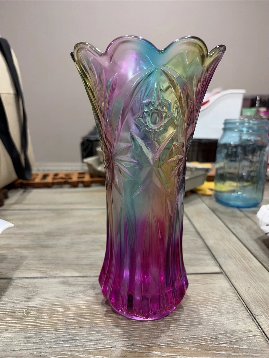 紫色のガラス花瓶 紫色水晶花瓶| eBay