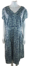 Seasalt Blue/ Grey Floral Print Flared Dress