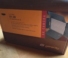 Genaray Ultra Thin On Camera Bi-color light 144 high-output LED"s 3200K to 5600K