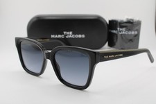 NEW THE MARC JACOBS 458/S 8079O BLACK GOLD GRADIENT AUTHENTIC SUNGLASSES 53-19